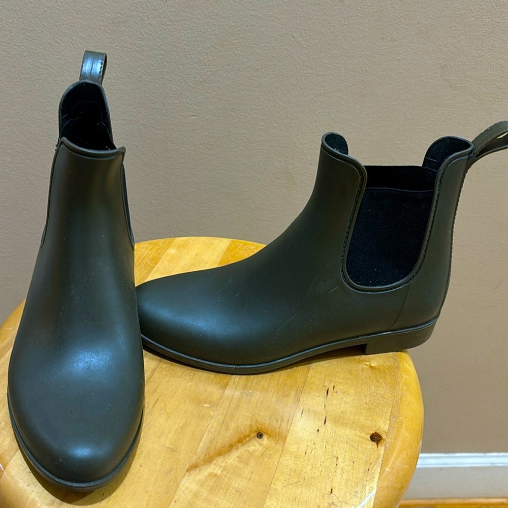 Hunter Green Rain Booties